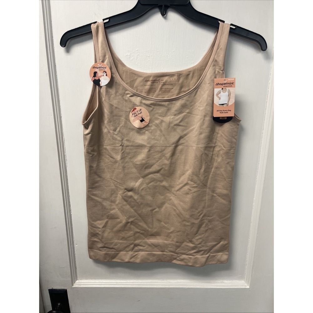 Shapermint Essentials All Day Every Day Tank Cami 360° Shaping Beige 3XL